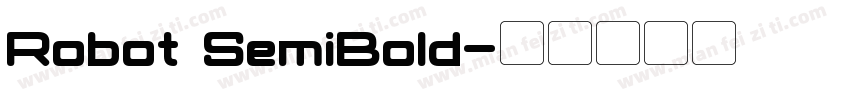 Robot SemiBold字体转换